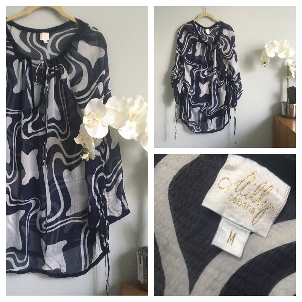 ⛱MILLY Cabana⛱ Silk Coverup Tunic